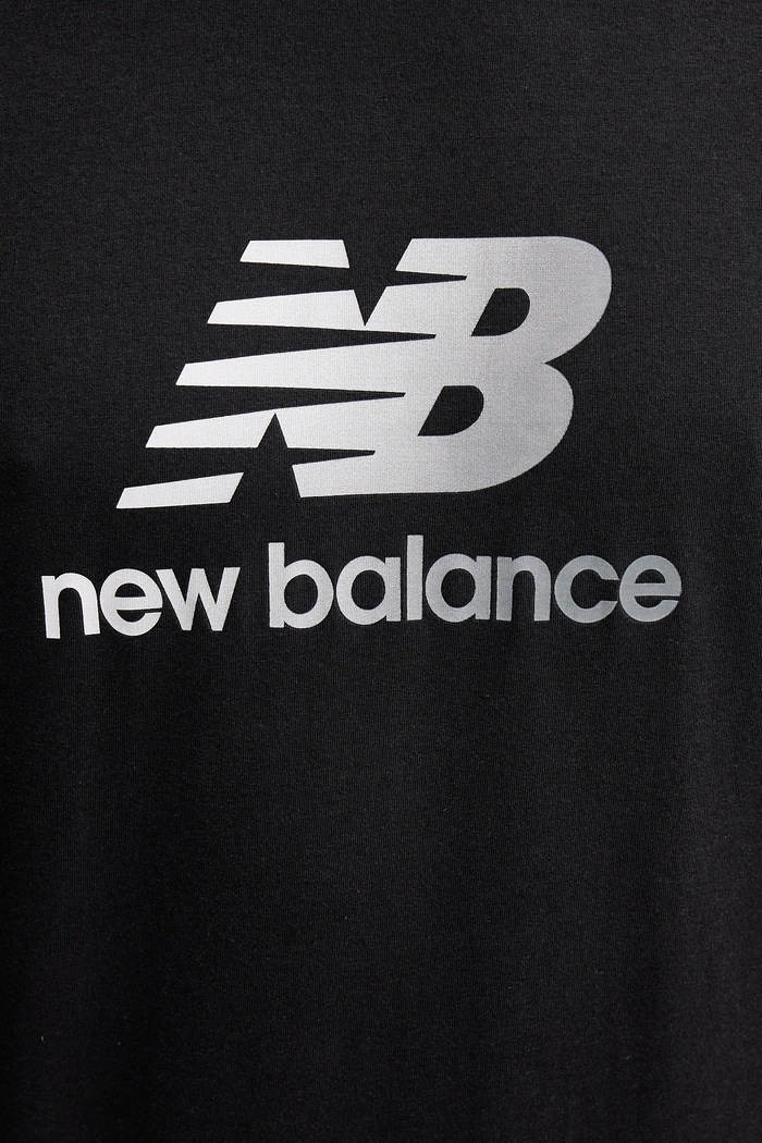New Balance t-shirt bawełniany MT51503BK czarny