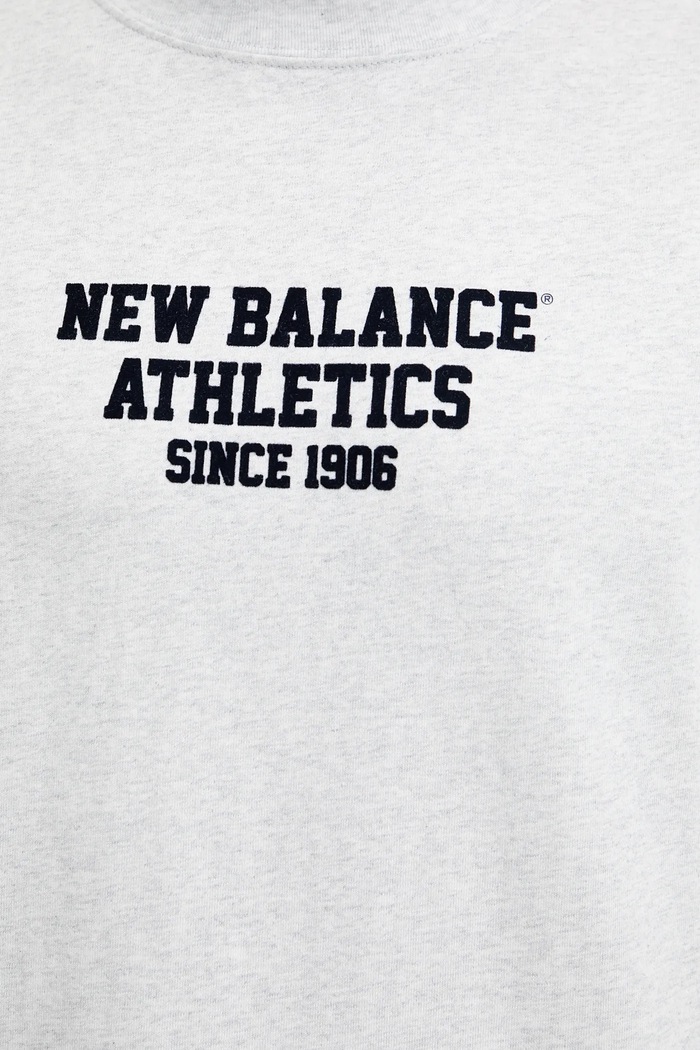 New Balance t-shirt bawełniany MT51526AHH szary