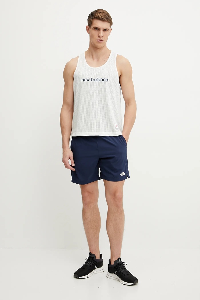 Îmbrăcăminte New Balance Tricou de antrenament cu două fețe MT51608BK negru