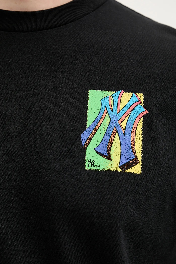 47 brand t-shirt bawełniany MLB New York Yankees BB017TMYZSR656748JK czarny