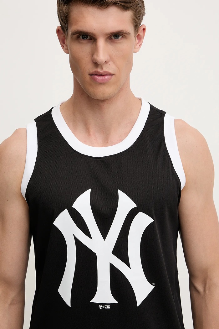 47 brand t-shirt MLB New York Yankees fekete BB017PMAREX657554JK