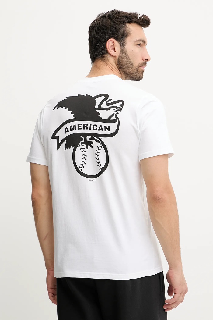 Oblečení Bavlněné tričko 47 brand MLB New York Yankees BB017TMBECT657649WW bílá
