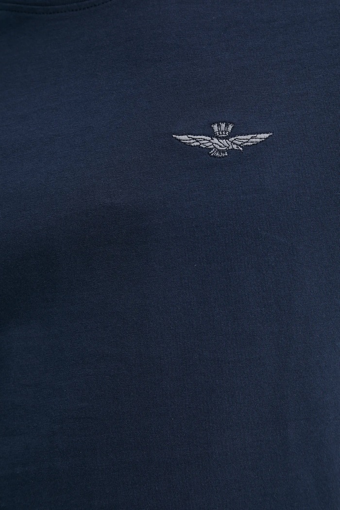 Bavlněné tričko Aeronautica Militare TS2376J592 námořnická modř