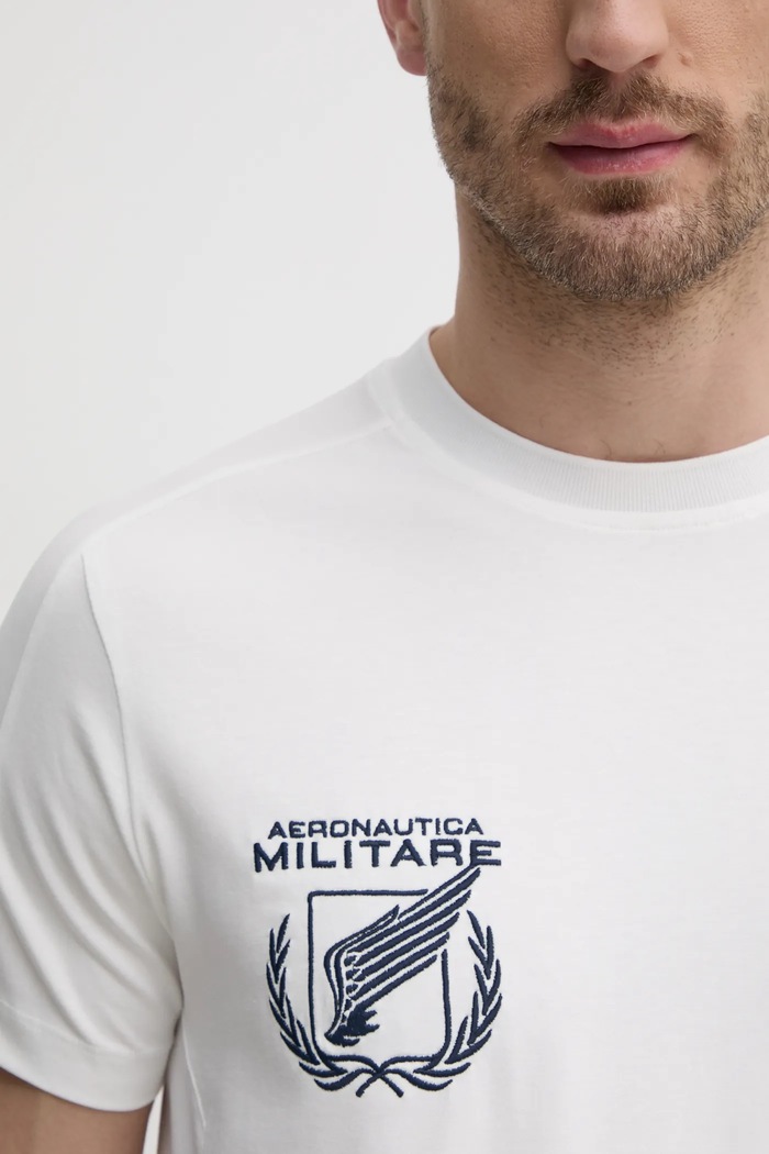 Aeronautica Militare t-shirt TS2380J674 biały