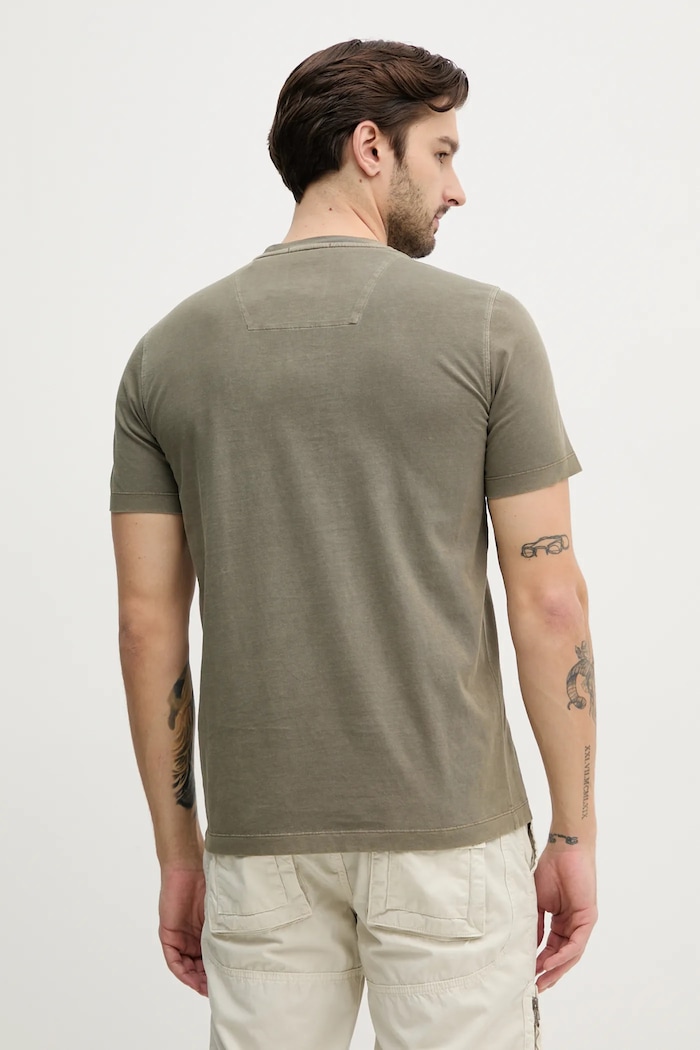 Oblečení Bavlněné tričko Aeronautica Militare TS2392J677 zelená