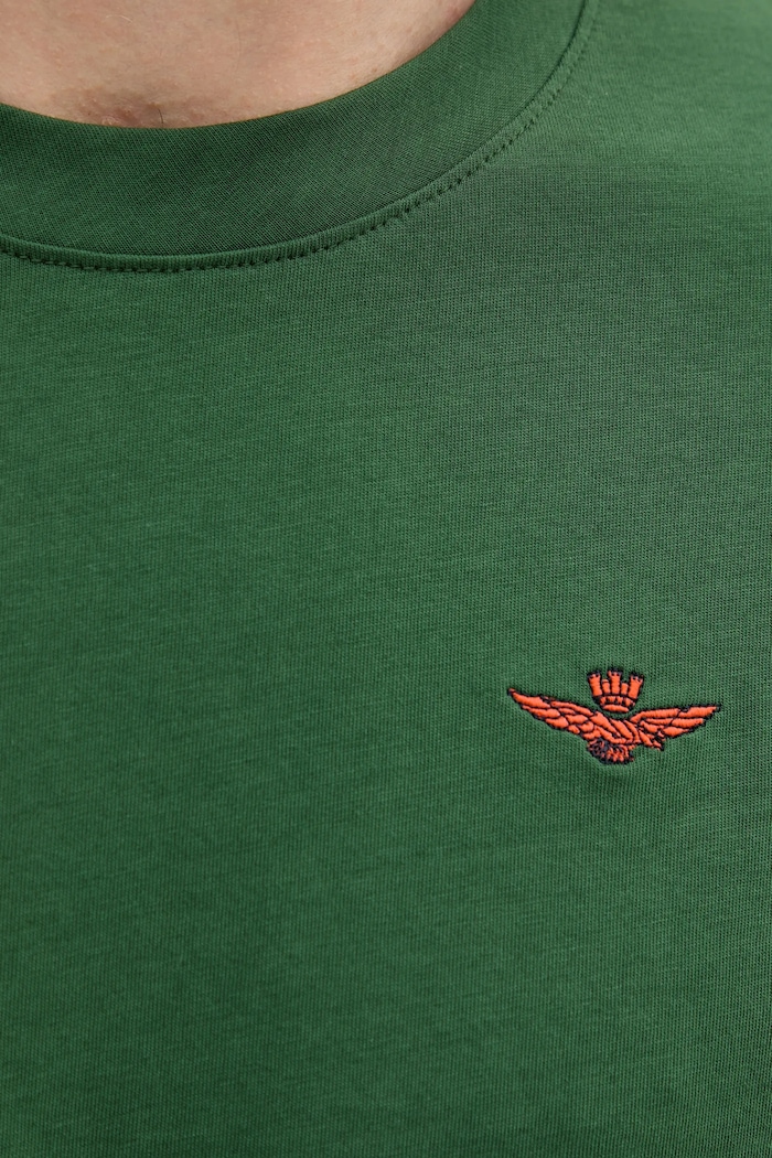 Bavlněné tričko Aeronautica Militare TS2429J634 zelená