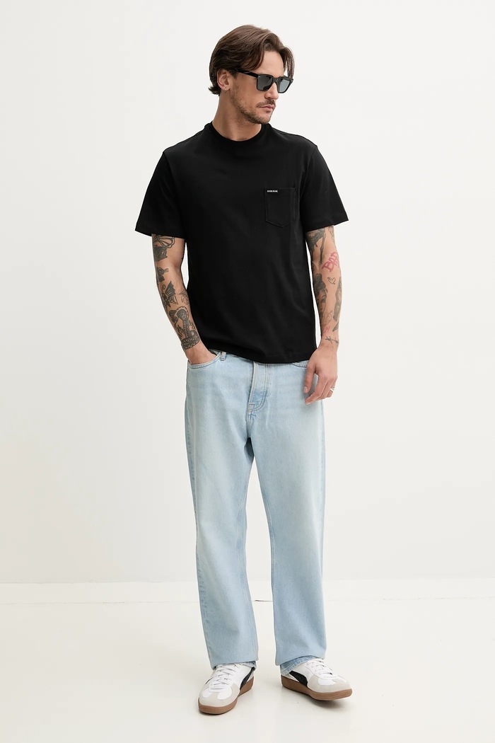 Bavlněné tričko Guess Jeans M5RI74.K8FQ4 černá SS26
