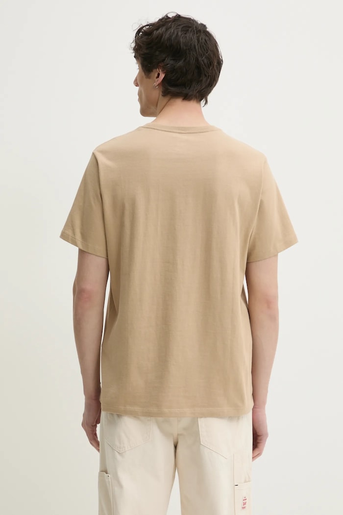 Odzież Levi's t-shirt bawełniany SS ORIGINAL HM TEE 56605.0261 beżowy