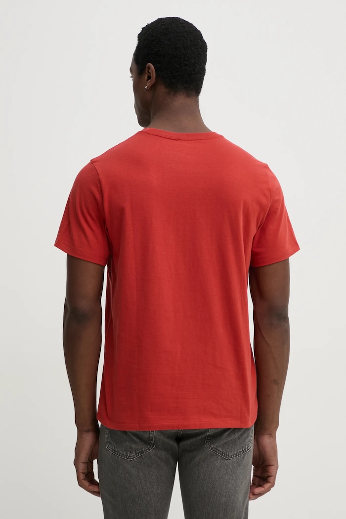 Odzież Levi's t-shirt bawełniany SS ORIGINAL HM TEE 56605.0298 pomarańczowy