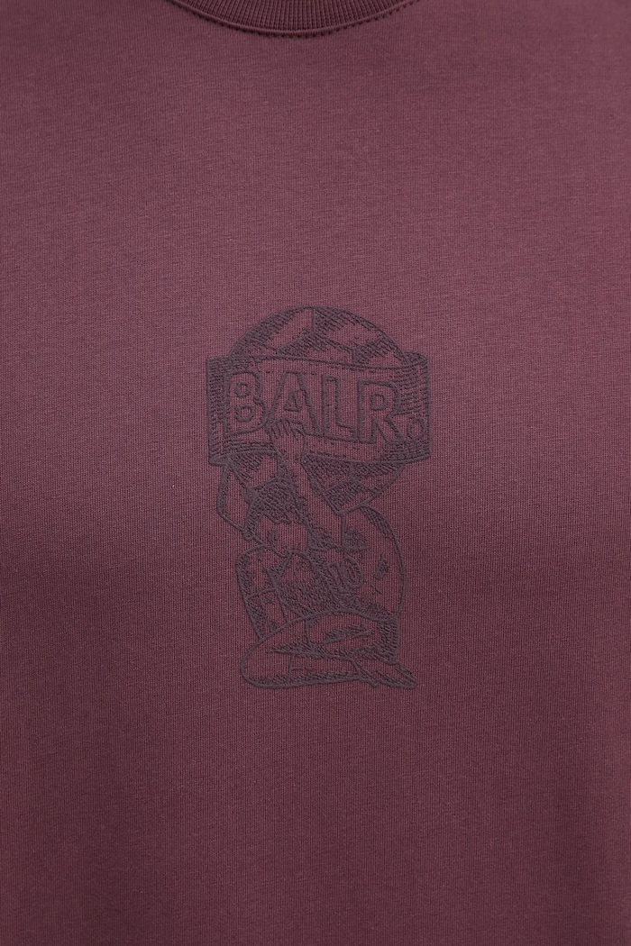 Pamučna majica BALR. B1112.1292 bordo