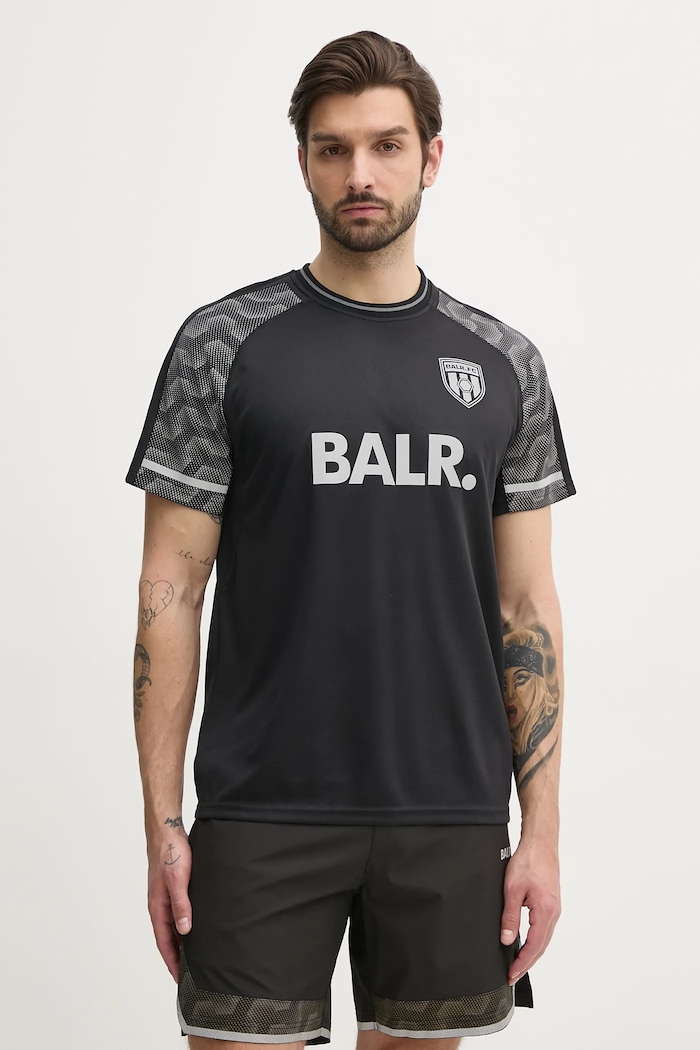 Majica kratkih rukava BALR. print crna B1112.1304