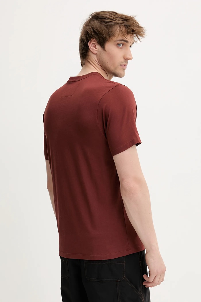 Odzież C.P. Company t-shirt bawełniany 18CMTS031A005100W brązowy