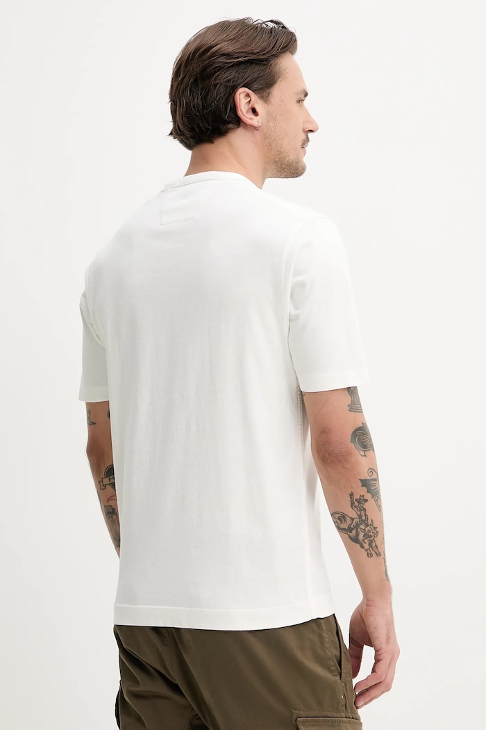 Odzież C.P. Company t-shirt bawełniany 18CMTS288A006057O biały