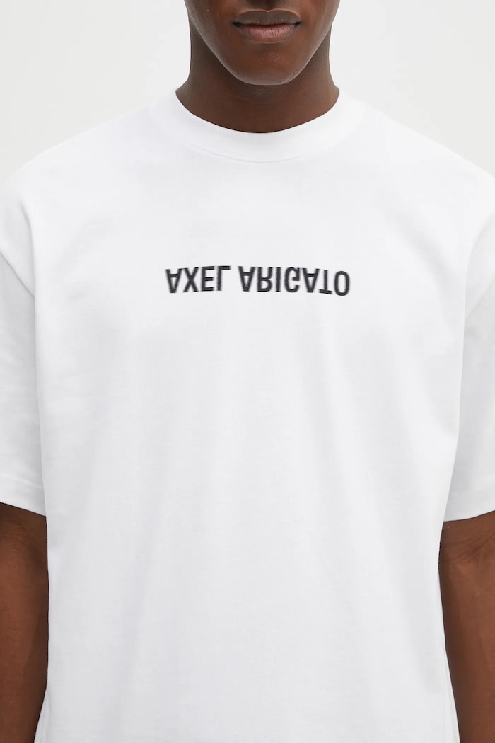 Хлопковая футболка Axel Arigato Washed T-Shirt белый A3118001