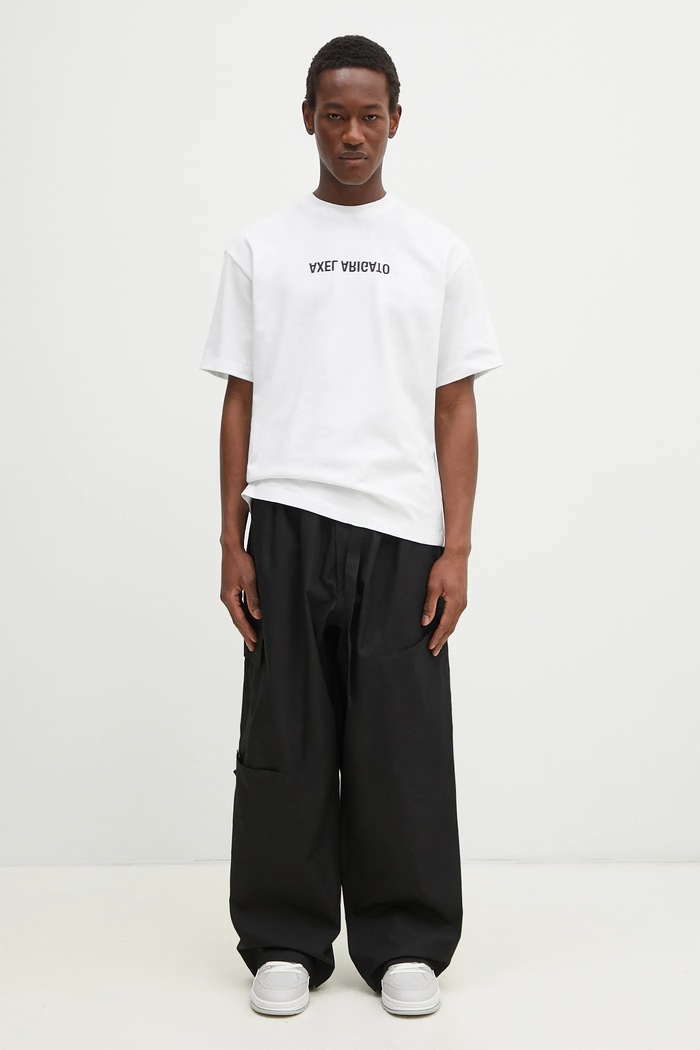 Хлопковая футболка Axel Arigato Washed T-Shirt A3118001 белый