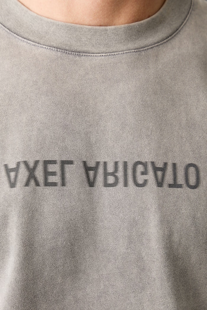 Axel Arigato Washed T-Shirt oversize majica kratkih rukava od pamuka za muškarce A3118002 siva
