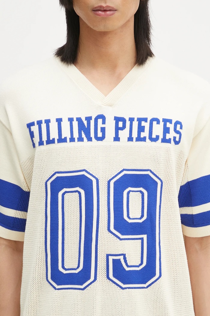Tričko Filling Pieces Knit Jersey American Football béžová 91099059936