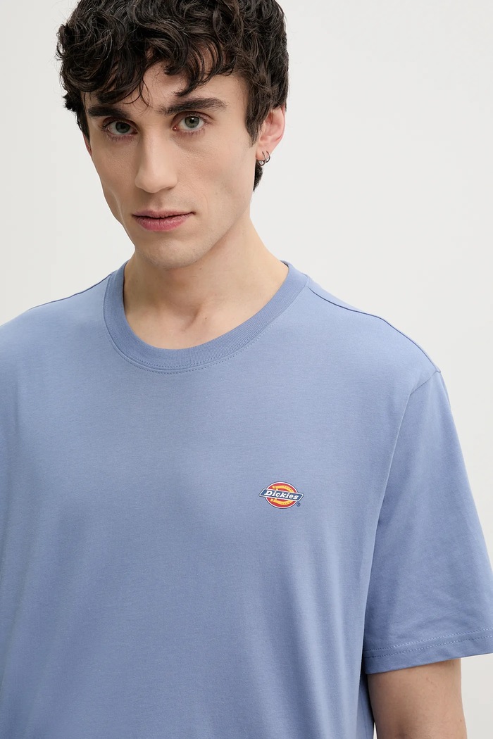 Bavlnené tričko Dickies modrá DK0A4XDBK371