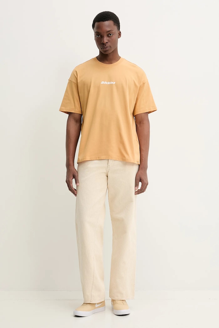 Bavlnené tričko Dickies DK0A4YRNK411 žltá SS25