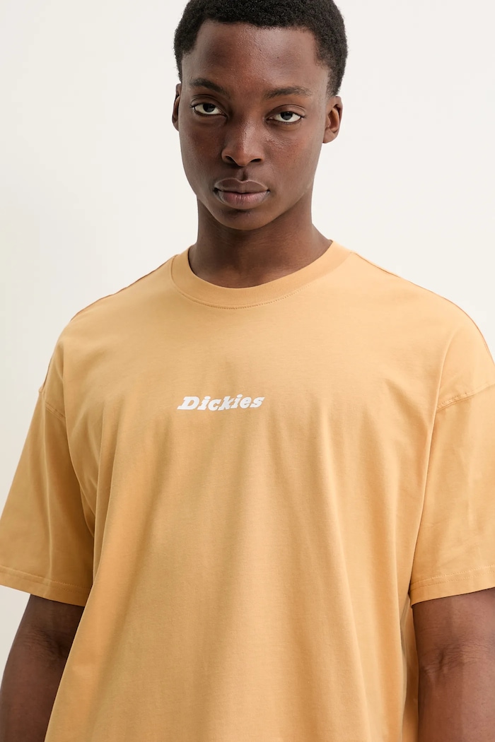 Bavlnené tričko Dickies žltá DK0A4YRNK411