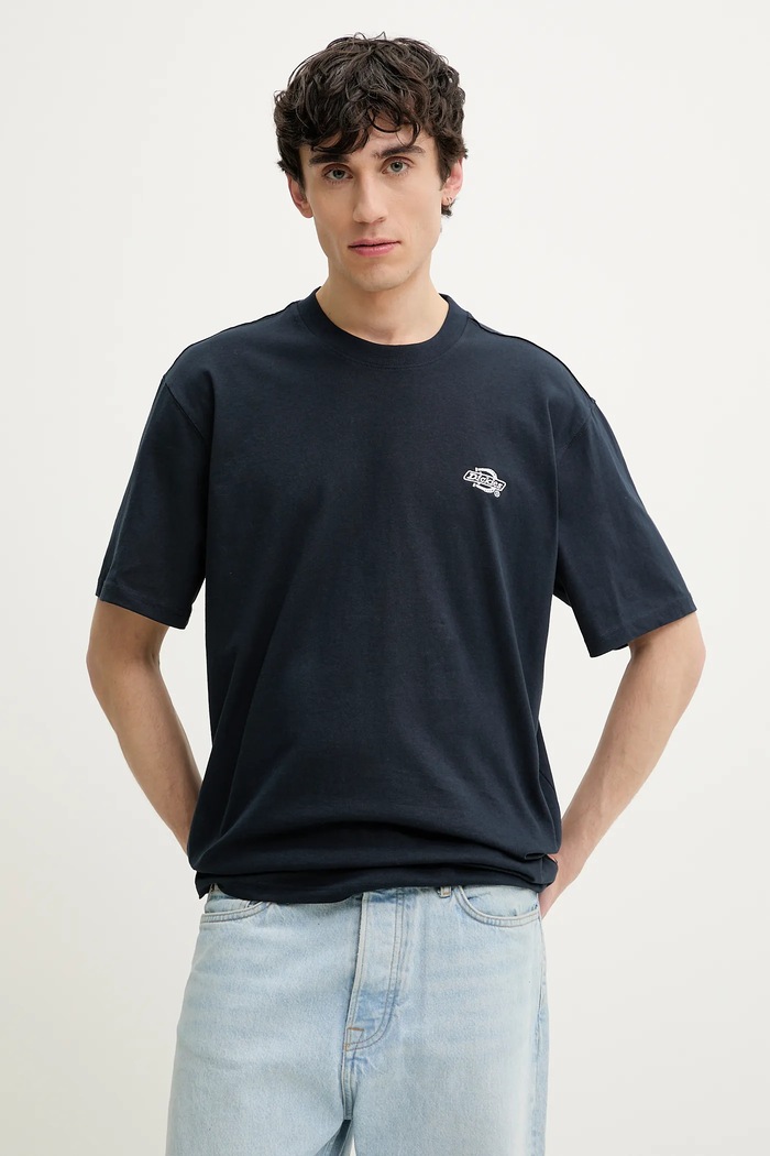 Bavlnené tričko Dickies tmavomodrá DK0A4YAIDNX1