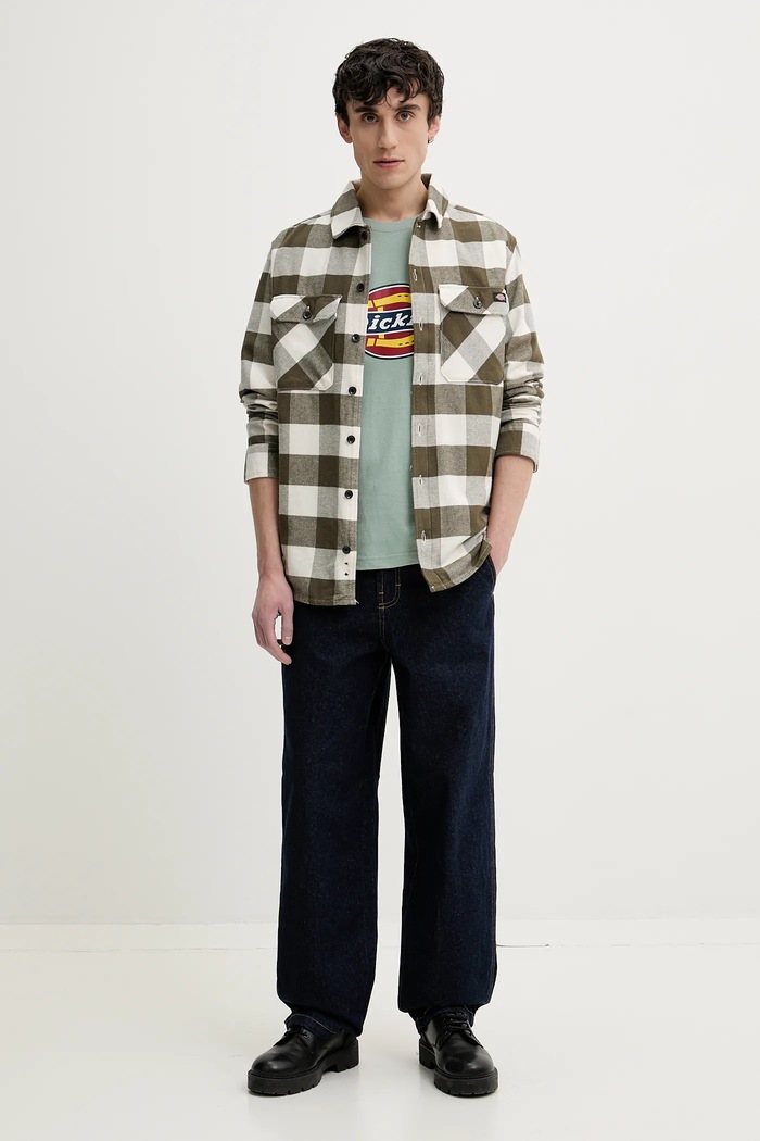 Dickies pamut póló DK0A4XC9K361 zöld SS25