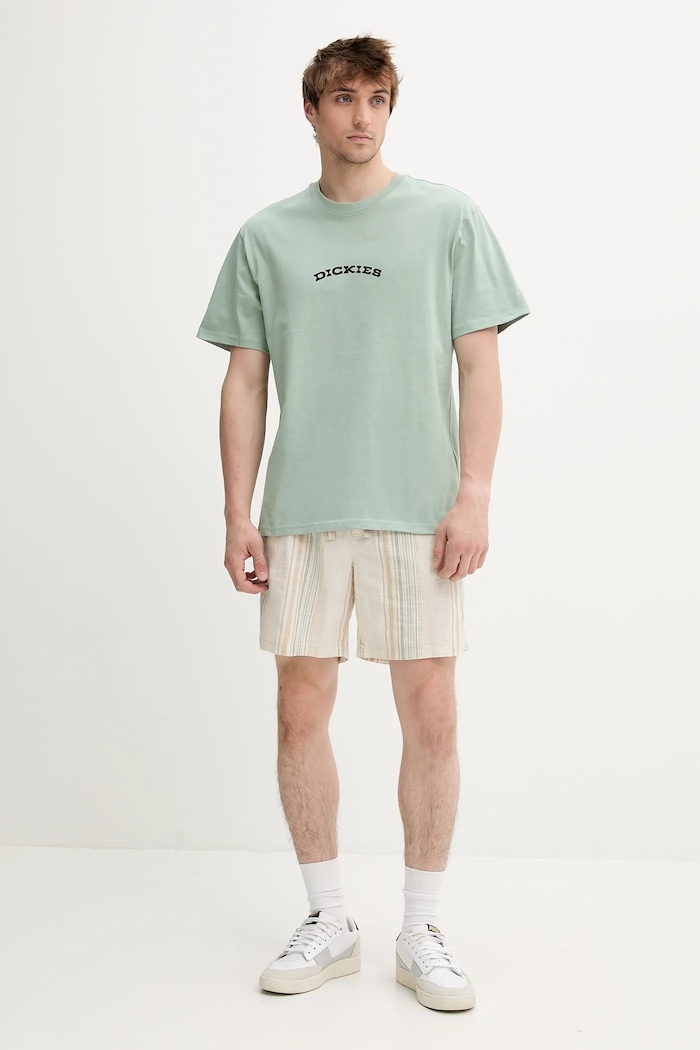 Bavlnené tričko Dickies DK0A4Z8PK361 zelená SS25