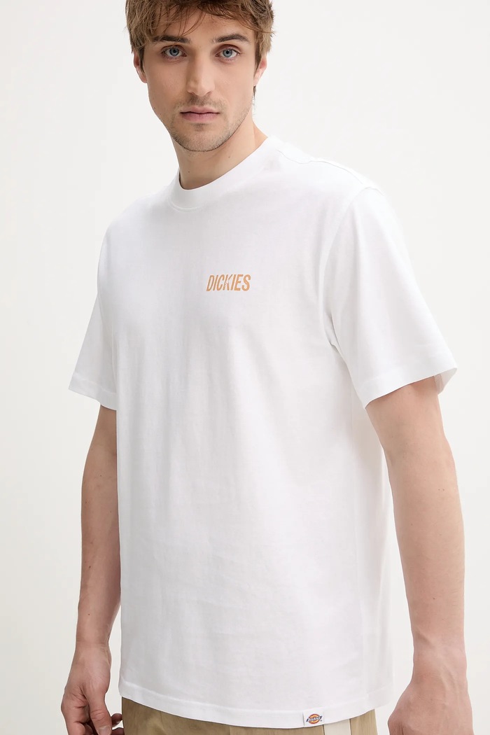Bavlněné tričko Dickies bílá DK0A4Z980WH1