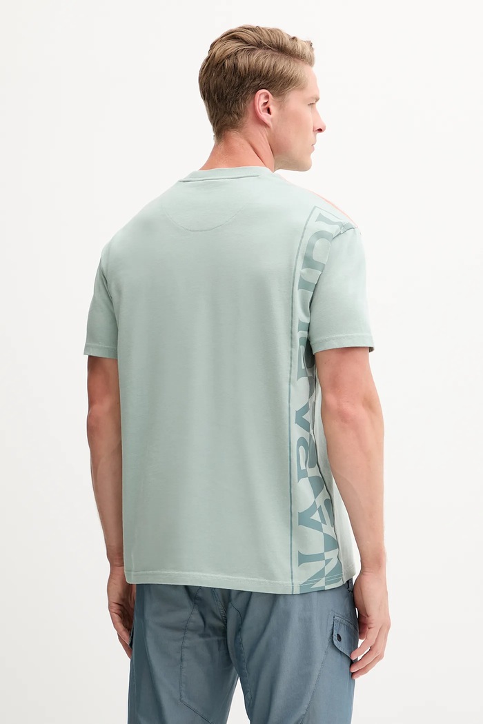 Odzież Napapijri t-shirt bawełniany S-Rivalto NP0A4IELG1X1 zielony