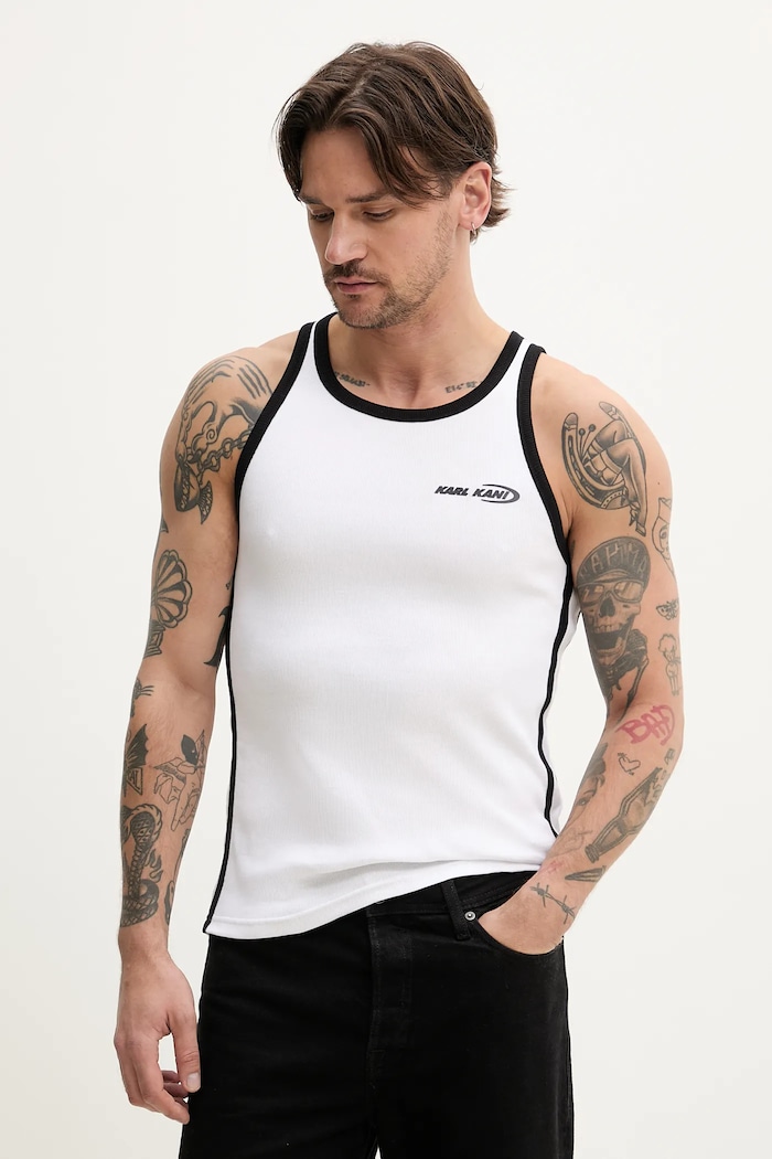 Karl Kani t-shirt elasztánnal fehér 60310050.