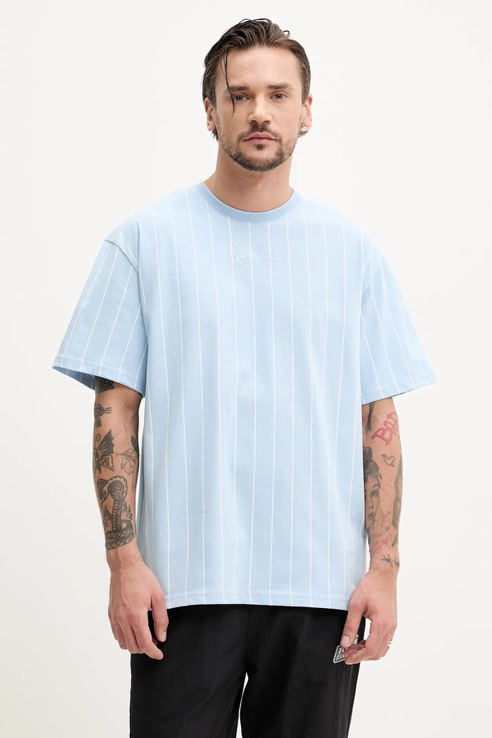 Karl Kani tricou din bumbac cu modele albastru 60300339