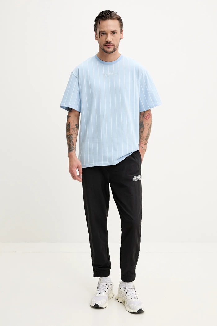 Karl Kani tricou din bumbac 60300339 albastru SS25