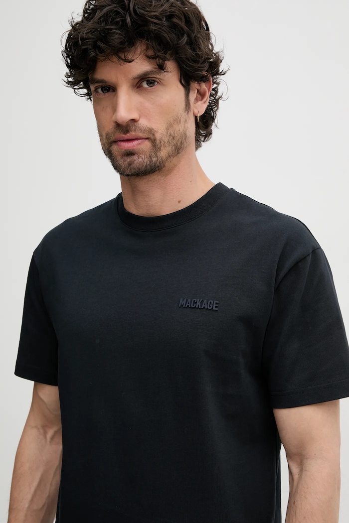 Памучна тениска MACKAGE тъмносин TEE.R