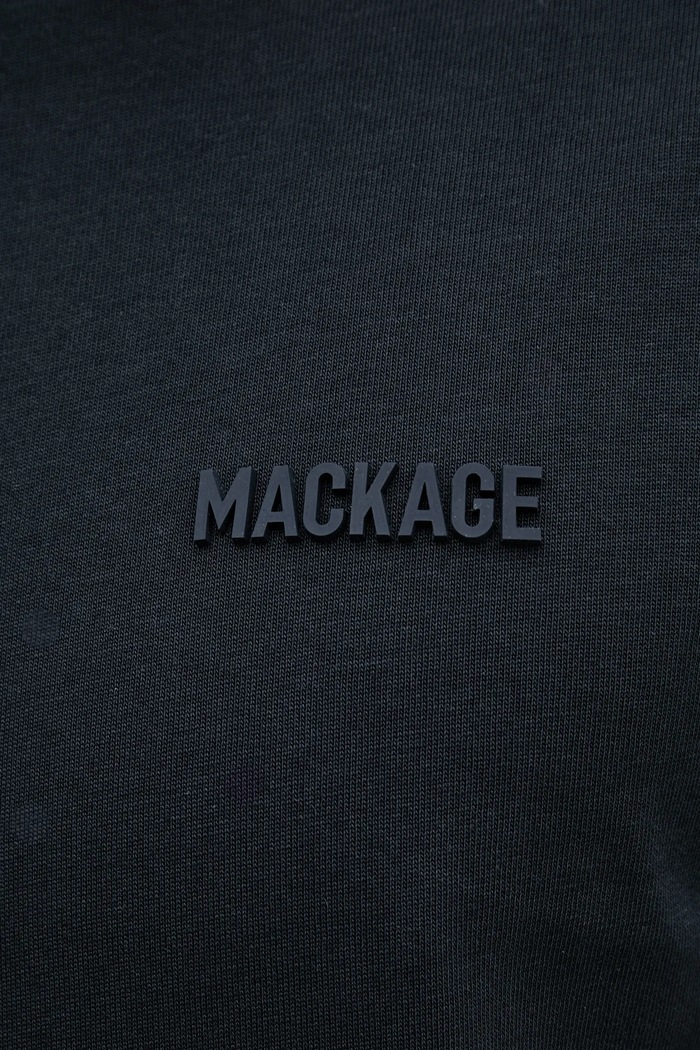 Памучна тениска MACKAGE TEE.R тъмносин