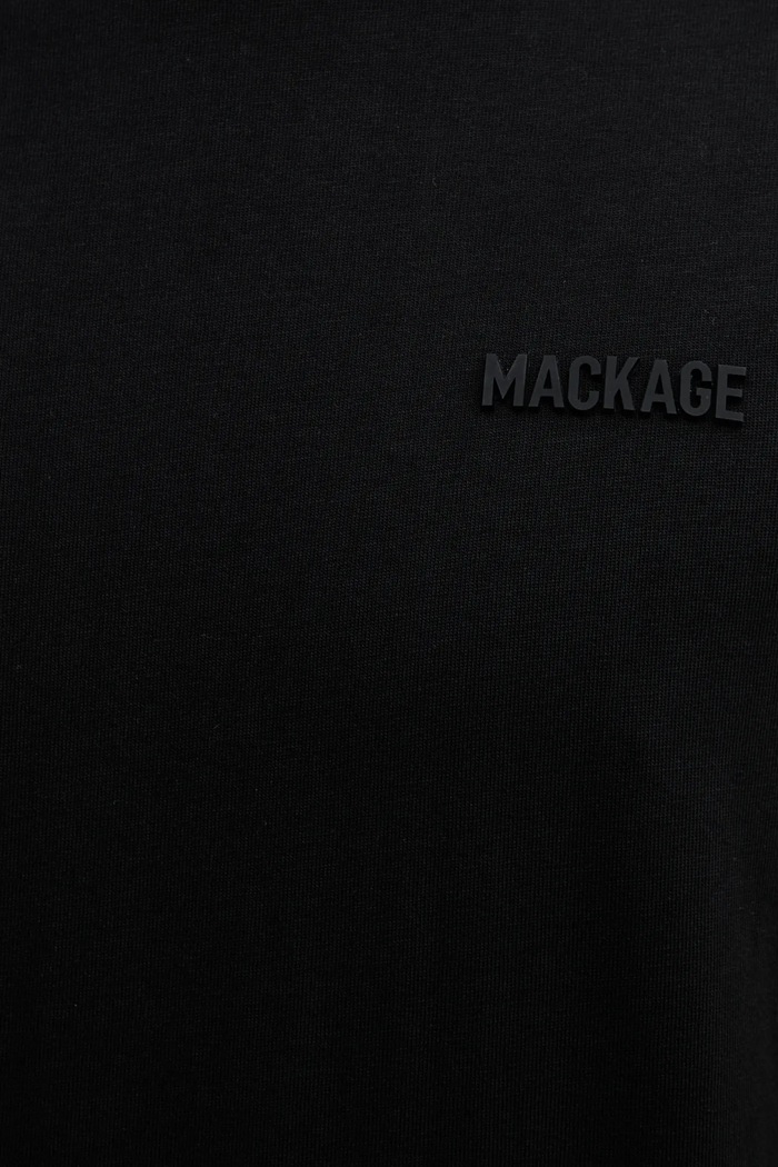 Памучна тениска MACKAGE TEE.R черен