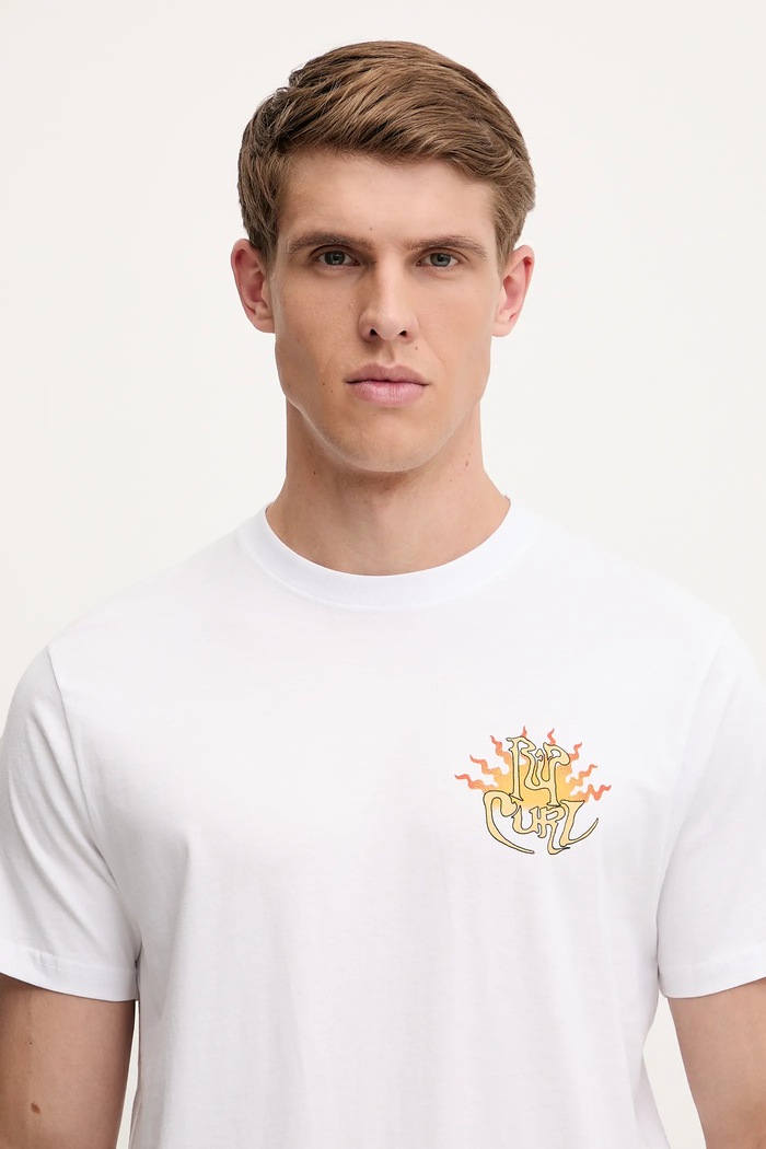 Bavlněné tričko Rip Curl DAZED bílá 0OFMTE