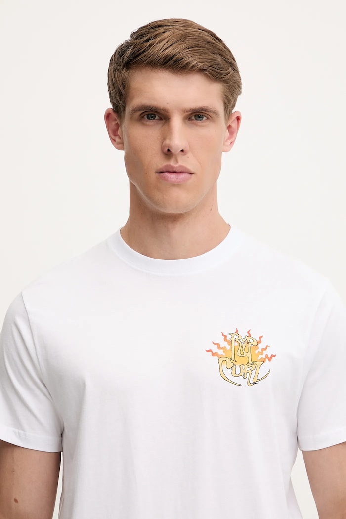 Bavlněné tričko Rip Curl DAZED bílá 0OFMTE