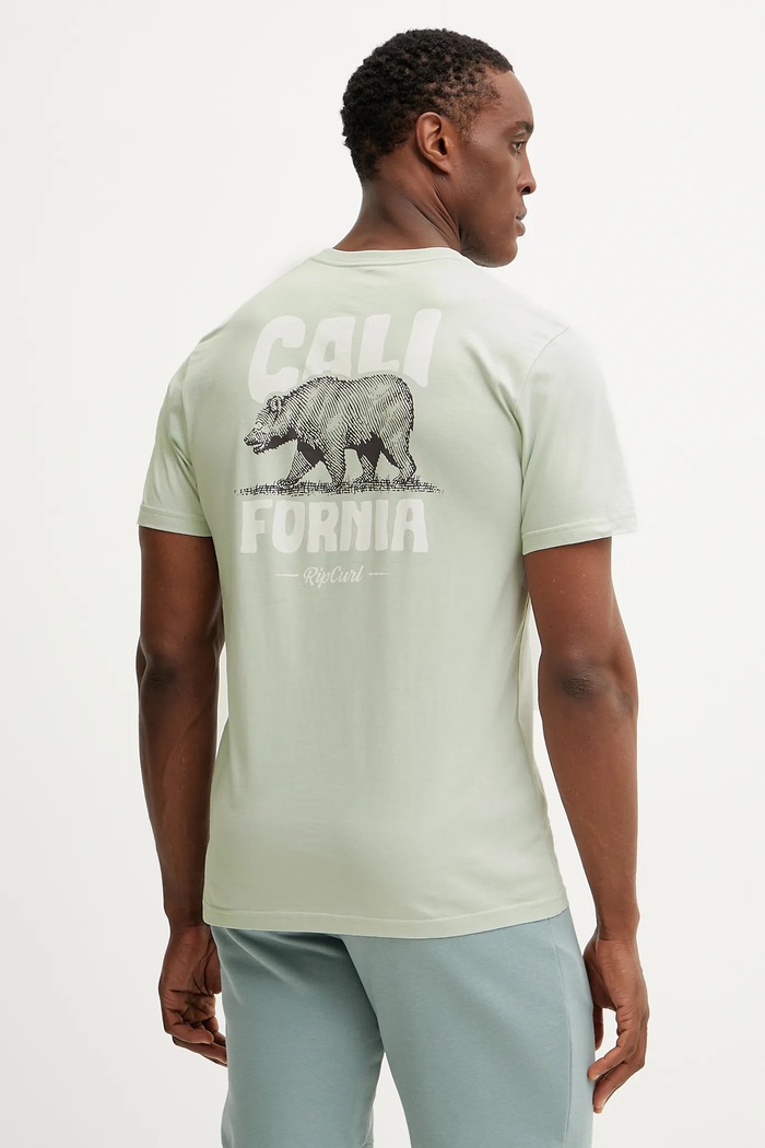 Ρούχα Βαμβακερό μπλουζάκι Rip Curl DESTI ANIMALS 0OHMTE τιρκουάζ