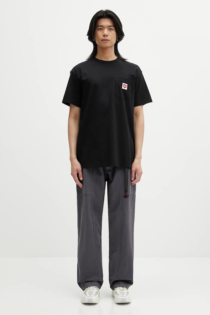 Pamučna majica Carhartt WIP S/S Pocket Heart T-Shirt I032128.1V2XX crna