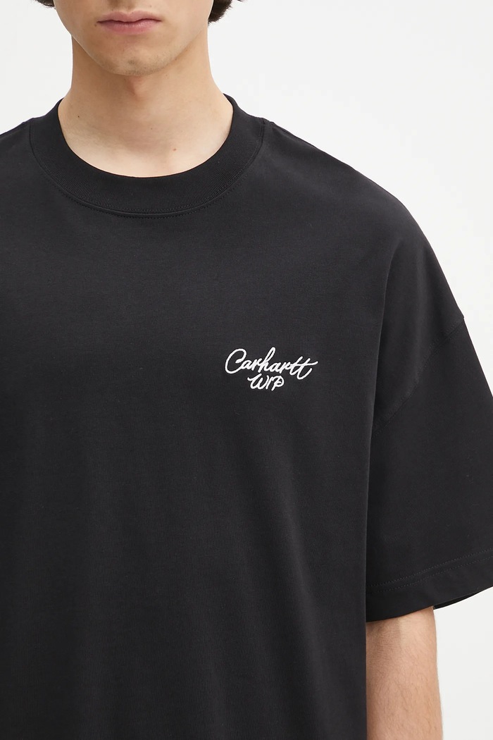 T-shirt in cotone S/S Signature Script T-Shirt Carhartt WIP I033828.0D2XX nero