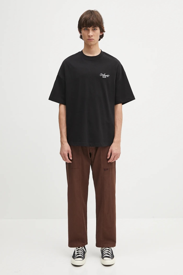 T-shirt in cotone S/S Signature Script T-Shirt Carhartt WIP nero I033828.0D2XX
