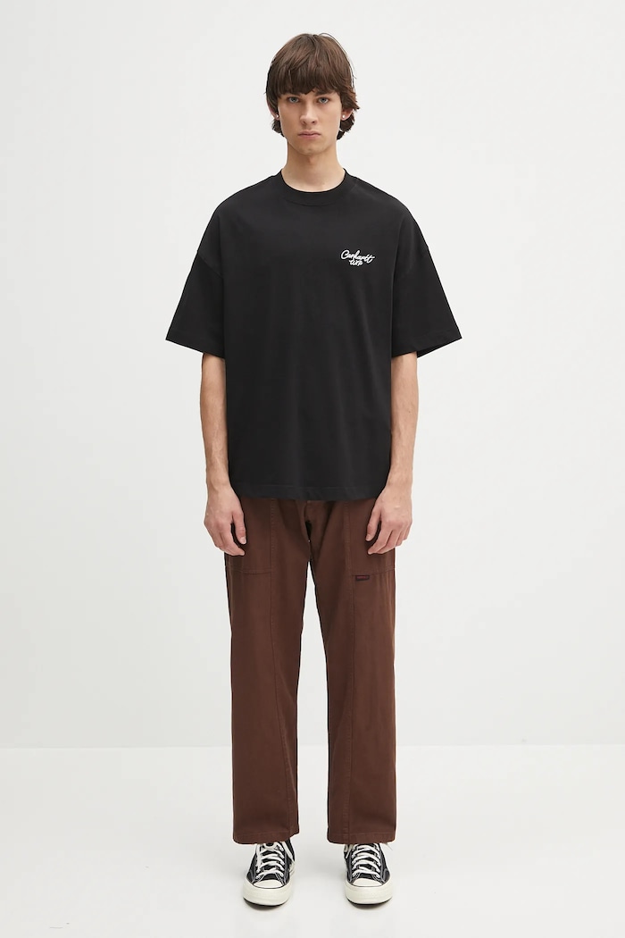 T-shirt in cotone S/S Signature Script T-Shirt Carhartt WIP nero I033828.0D2XX