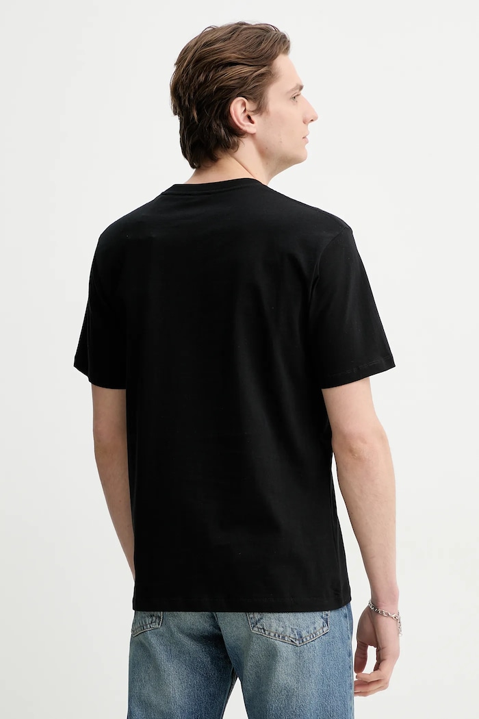 Ρούχα Βαμβακερό μπλουζάκι The Kooples HTSC30036K μαύρο