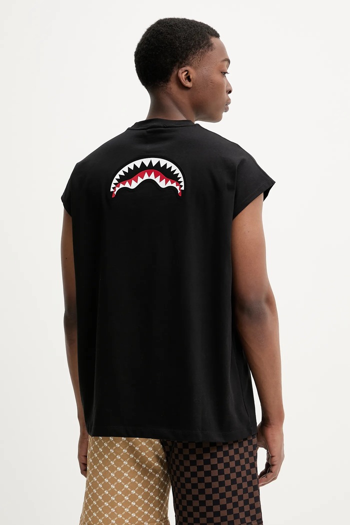 Odzież Sprayground t-shirt bawełniany SP738BLK czarny
