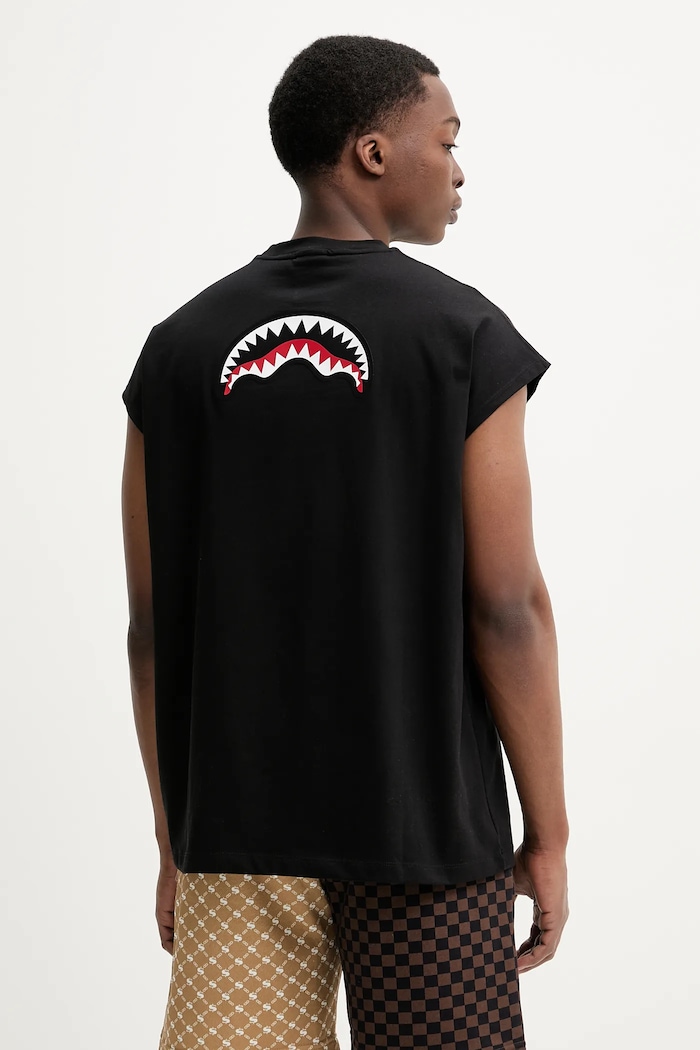Odzież Sprayground t-shirt bawełniany SP738BLK czarny