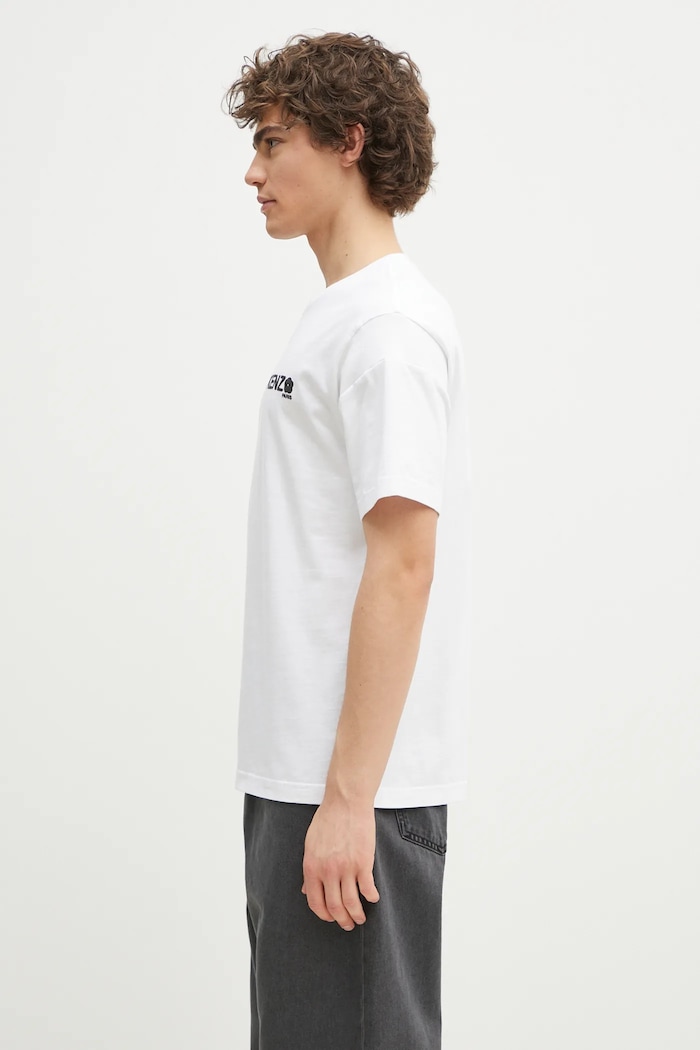 Kenzo cotton t-shirt Boke Flower 2.0 FF55TS4894SG.01 white SS25
