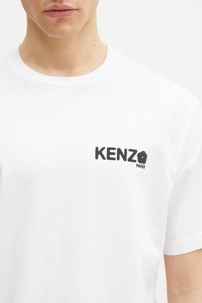 Kenzo cotton t-shirt Boke Flower 2.0 white FF55TS4894SG.01