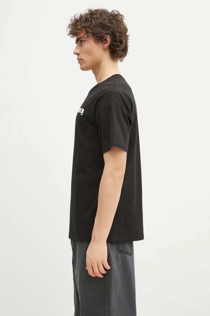 Памучна тениска Kenzo Boke Flower 2.0 FF55TS4894SG.99J черен SS25