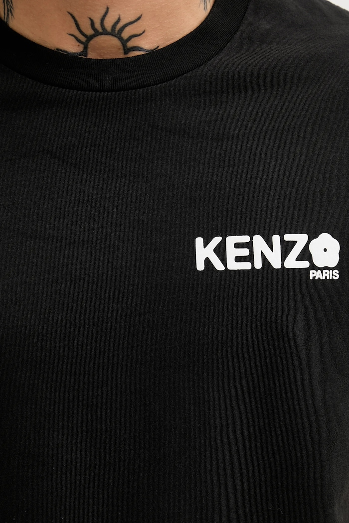 Хлопковая футболка Kenzo Boke Flower 2.0 FF55TS4894SG.99J чёрный