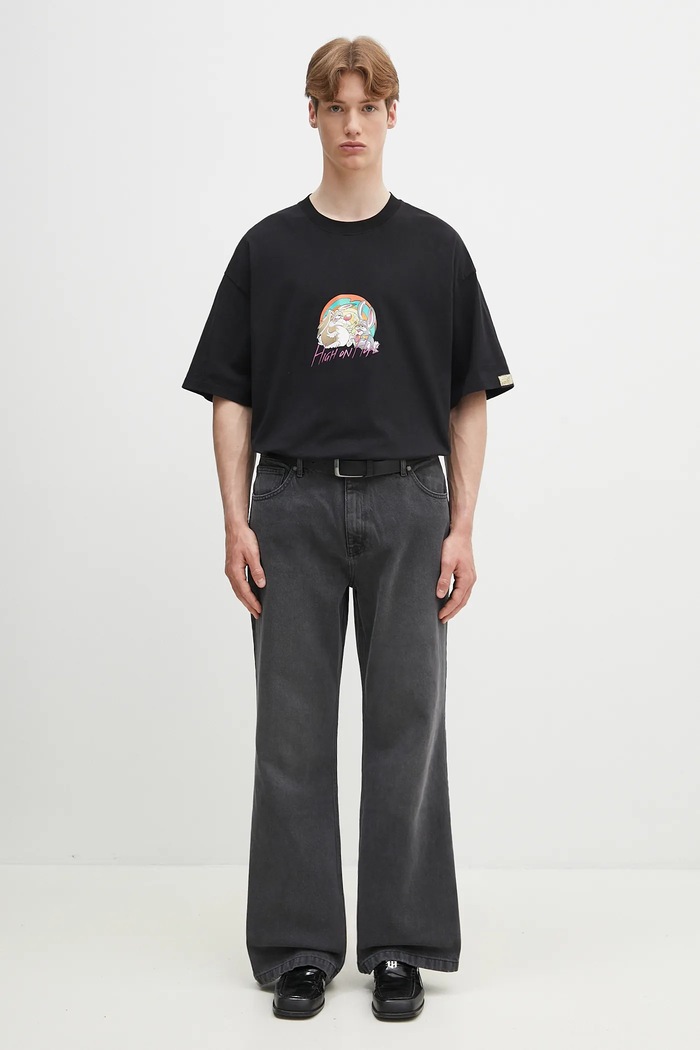 Martine Rose tricou din bumbac Oversized 621JE03001H negru